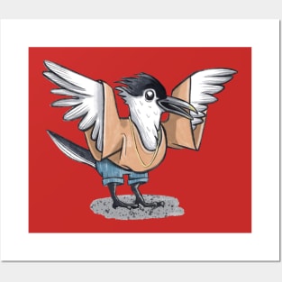 fashion bird Sandwich Tern Posters and Art